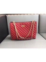 Replica Valentino Starry Series Shopping Bag Original Sheepskin Leather 0346 red JH09821bO20