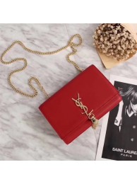 Replica YSL medium kate satchel grained leather 311227 red JH08231vf92