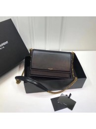 SAINT LAURENT Bellechasse leather shoulder bag 513667 black JH08116Bt18