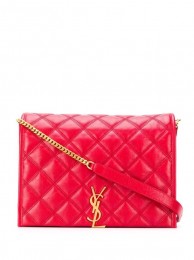 SAINT LAURENT leather shoulder bag Y579607 red JH07796MT15