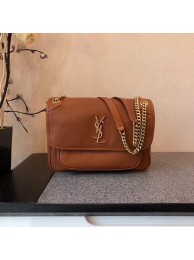 SAINT LAURENT Niki monogram medium leather shoulder bag 504865 Camel JH08121Nc47