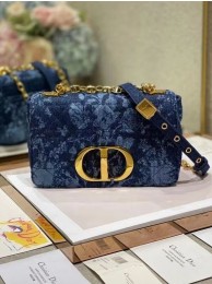 SMALL DIOR CARO BAG Blue Dior Flowers Cannage Denim M9243UJ JH06732nw20