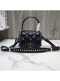 Top VALENTINO Candy quilted leather cross-body bag 0033 black JH09781RL31