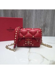 VALENTINO Candy quilted leather cross-body bag 0073 red JH09774wv93