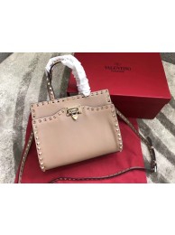 VALENTINO Candy Rockstud quilted leather shoulder bag 0650 apricot JH09846eq83