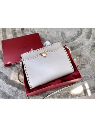 VALENTINO Candy Rockstud quilted leather shoulder bag 0650 white JH09823gM31