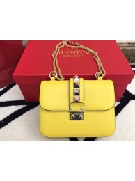 Valentino Garavani Shoulder Bag Ferrari Leather V0817 Yellow JH09901QX19