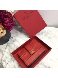 VALENTINO Origianl leather 023 Card Holder red JH09564zr86