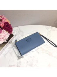 VALENTINO Origianl leather 060 Clutch bag blue JH09578OV44