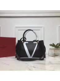 VALENTINO Origianl Leather Bag V0052 Black JH09676vD13