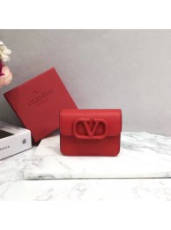 VALENTINO Origianl leather Card Holder 062 red JH09560jz22