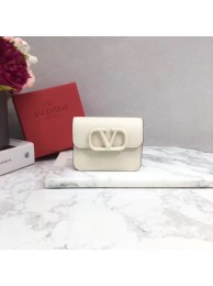 VALENTINO Origianl leather Card Holder 062 white JH09563FA31