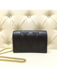 VALENTINO Origianl leather mini shoulder bag 7676 black JH09600dJ42