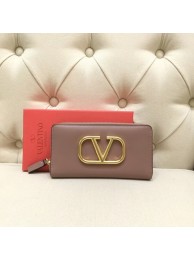 VALENTINO Origianl leather Zipped Wallet VG0088 pink JH09520VQ41