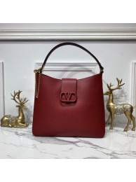 VALENTINO Origianl Palm Leather Bag V5002 Wine JH09664xL57