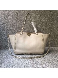 VALENTINO Rockstud large tote 0973 white JH09753Kt71