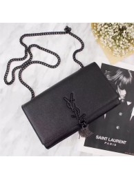 YSL medium kate satchel original Caviar leather 26702 black JH08174zm75