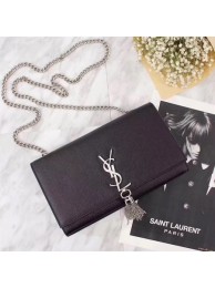 YSL medium kate satchel original Caviar leather 26704 black JH08172VZ14