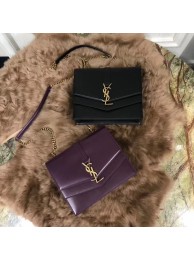 YSL Medium Sulpice Chain Bag In Burgundy Leather Y6253 JH07998Sy67