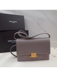 Yves saint Laurent Classic Monogramme Flap Bag Calf leather 482044 grey JH08188bT70