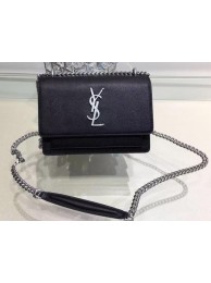 Yves Saint Laurent Cross-body Shoulder Bag Y13927 Black JH07980SU58