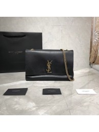 Yves Saint Laurent Double Skin Use Original Leather Shoulder Bag Y553804 Black JH07840Js36