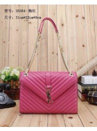 Yves Saint Laurent hot style shoulder bag 26584 rose JH08381WA43