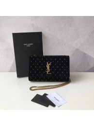 Yves Saint Laurent Kate Small Original Nubuck leather Shoulder Bag Y474367 Black JH07804Pu45