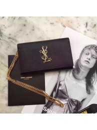 Yves Saint Laurent Monogramme Cross-body Caviar Cowhide Shoulder Bag 26805 black JH08145nK94