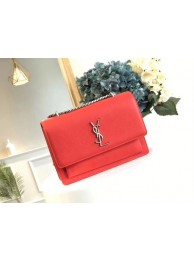 Yves Saint Laurent Original Leatehr mini Shoulder Bag 8004 red JH08273Gh26