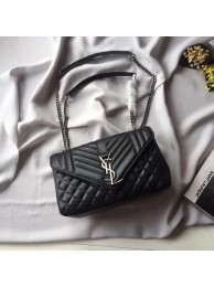 Yves Saint Laurent Shoulder Bag 498125 Black JH08217Qt35